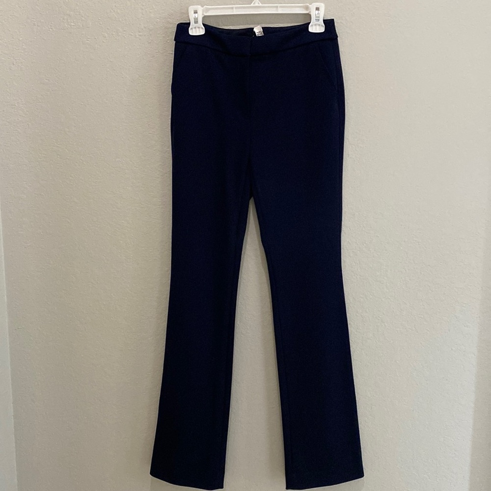 Worn ONE TIME - black house/ white market dress pants / Navy. Size 2.